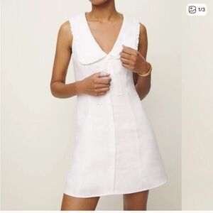 Reformation White Mini Dress